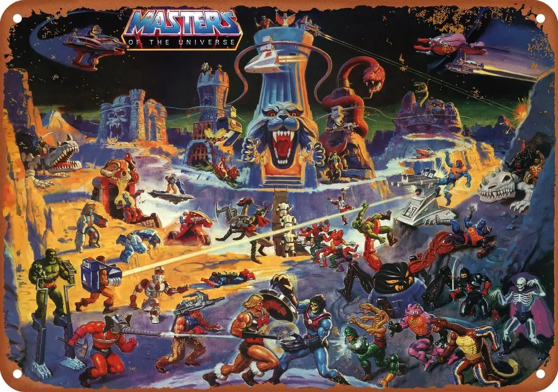 Постеры Вселенной персонажи игрушечной линии He-Man ВИНТАЖНЫЙ ПЛАКАТ жестяной знак