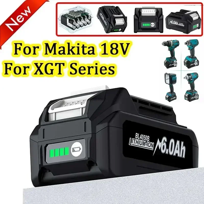 Для Makita 40 В аккумулятор 6 0 Ач литий-ионный для XGT BL4025 BL4040 BL4020 BL4050 BL4060 BL4050B