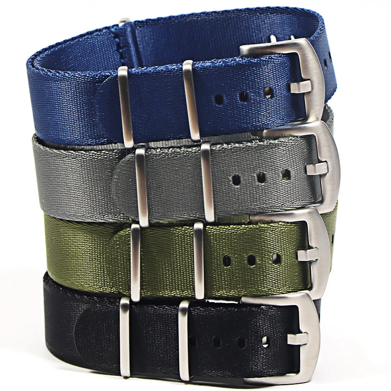 Watch Strap Nato Nylon Strap 20mm 22mm Universal Type Sports Troops Parachute Bag Watchband Pilot Military Watch Band