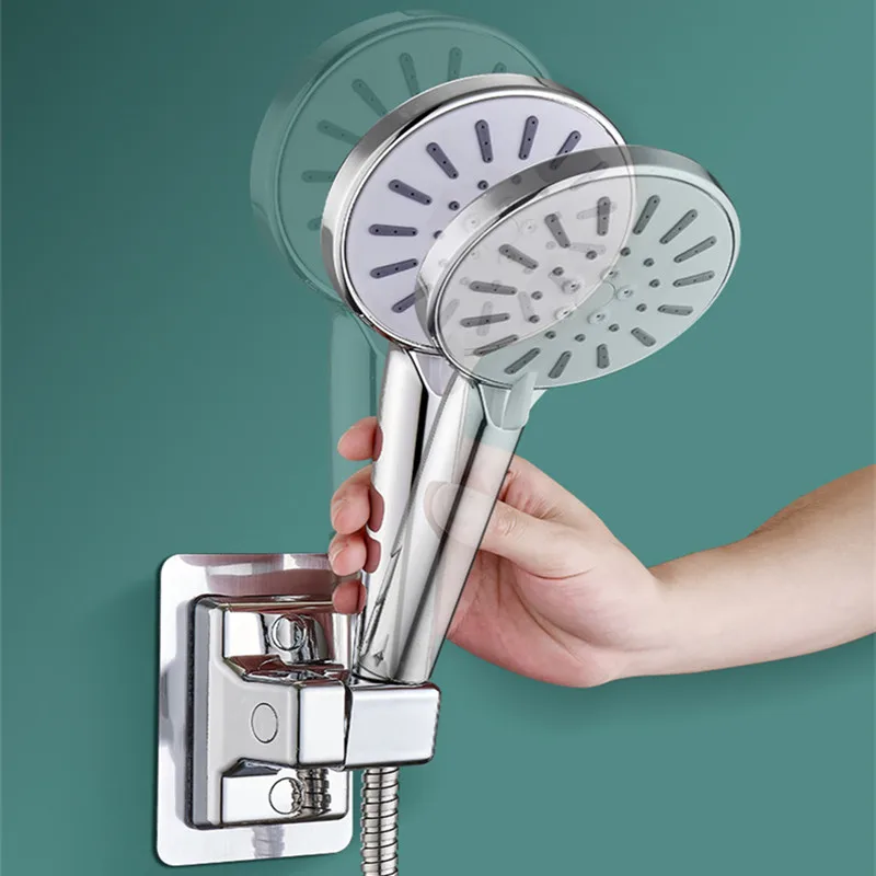 Крепление для душевой головки 1 шт. Новинка! Настенное самоклеящееся регулируемое крепление для ручного душа в ванной комнате.