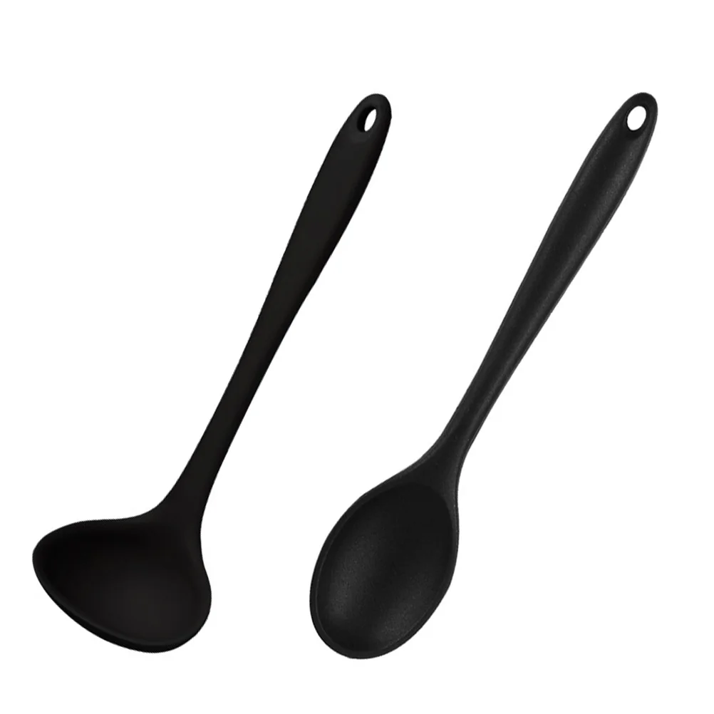 

Rice Spoon Ladle Soup Serving Silicone Spoons Home Flatware Cooking Kitchen Spatulas Cooker Metal Scoop Paddle Japanese Gravy