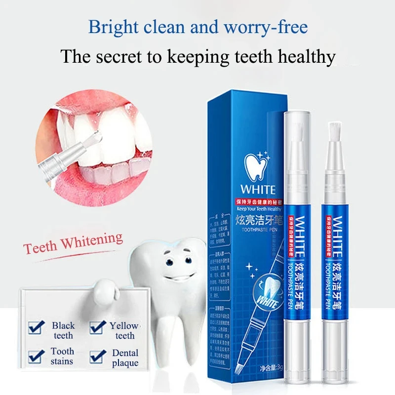 Ручка для отбеливания зубов гель гигиены полости рта чистящий отбеливающий