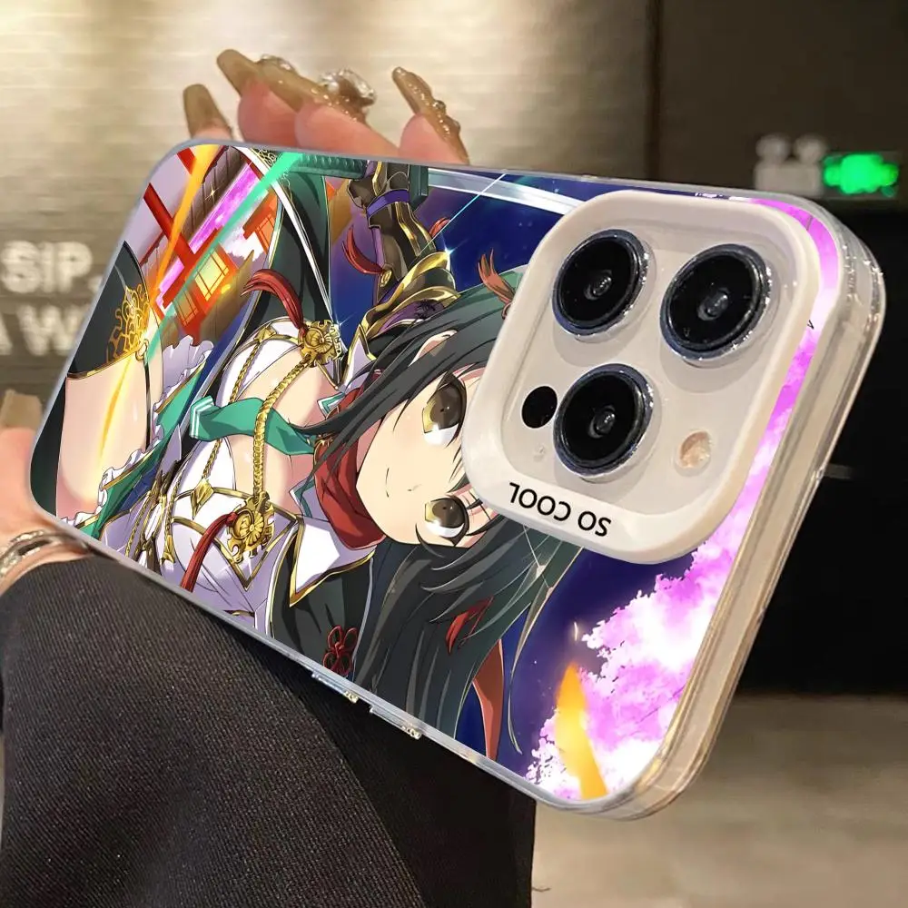 Чехол для телефона Senran Kagura Asuka iPhone 16 15 14 13 12 11 X XR XS 8 7 Pro Max Plus серебристый цвет чехол