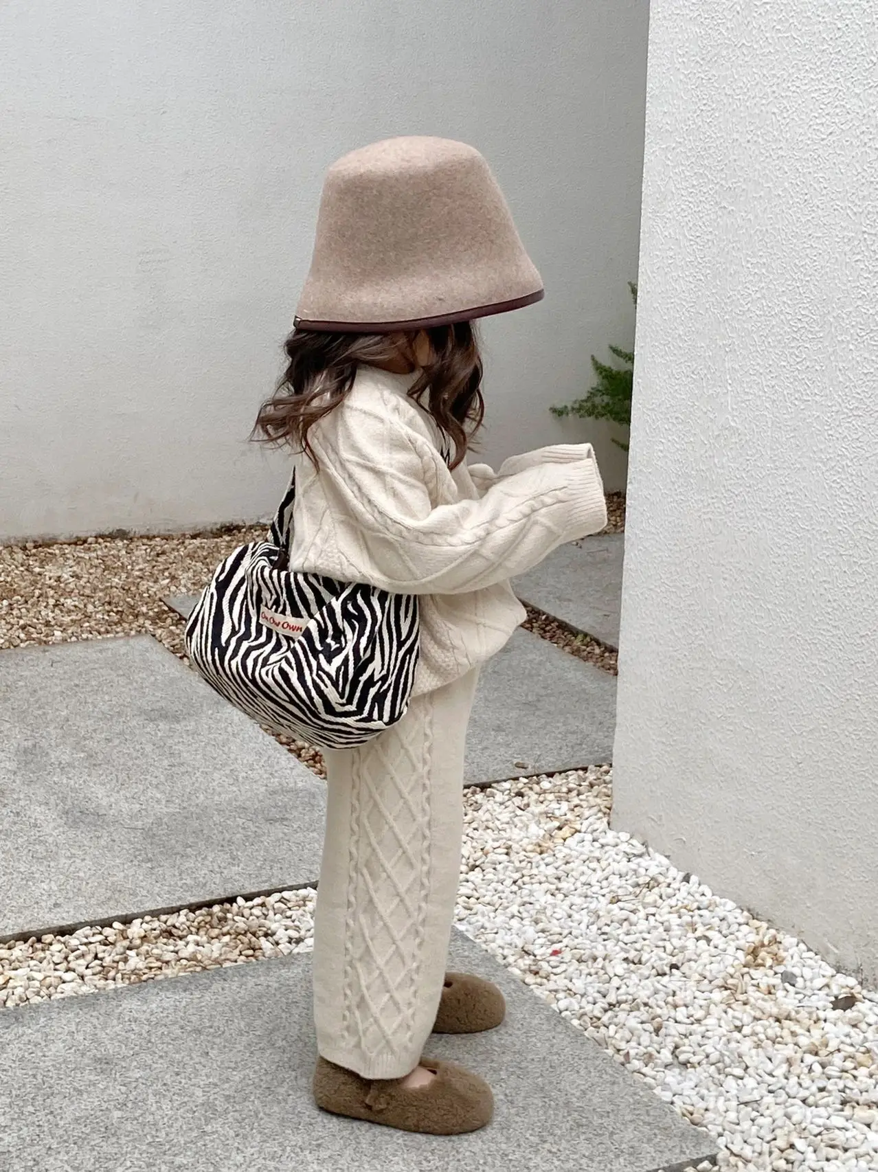 

Children's Sets Girl's Retro Sweater Knitted Suit Baby Girl Sweater Pants Casual Two-piece Set Spring Autumn Baby Set Top+pants
