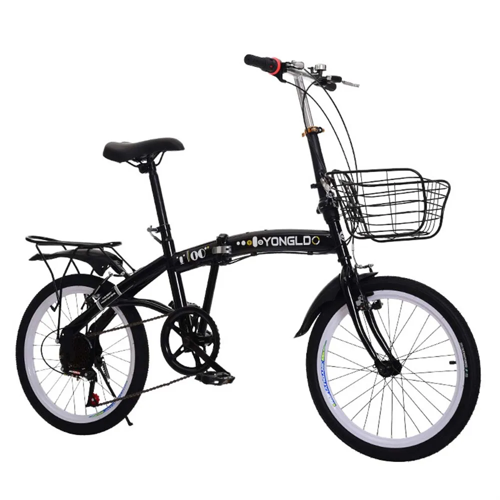 

20 Inches Bicycles Adults Folding Bicycles For Men Women Variable Speed High Carbon Steel Frame Comfortable Saddle Convenient