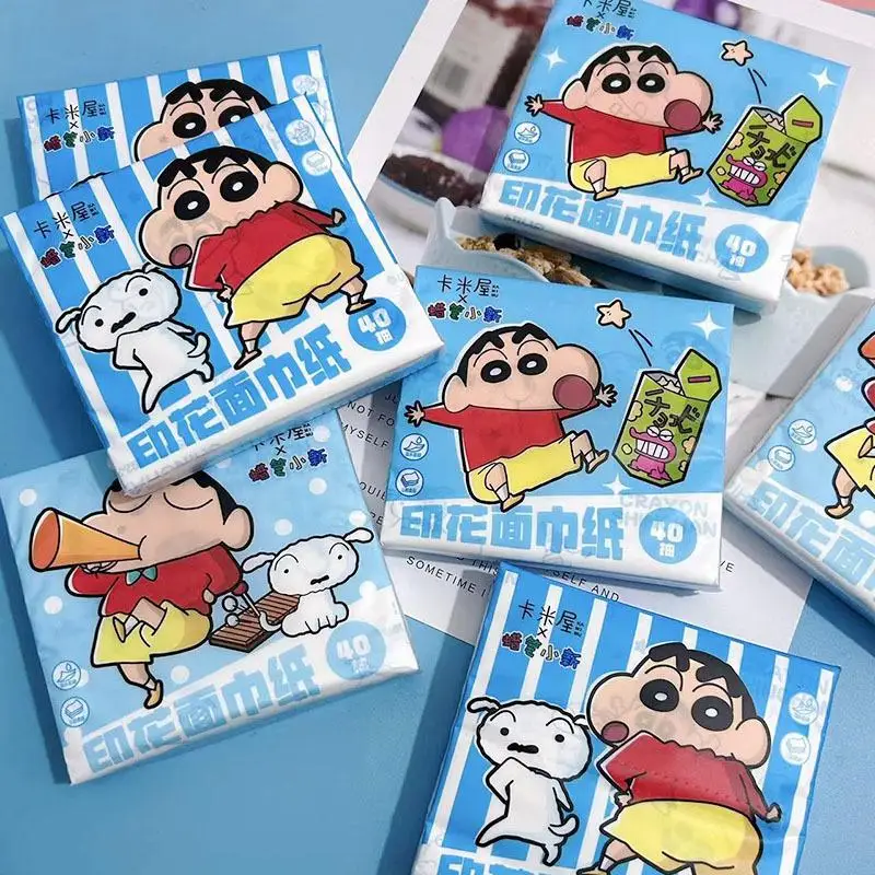 Милая Бумага для туалетной бумаги с мелким карандашом Shin-Chans портативная печать