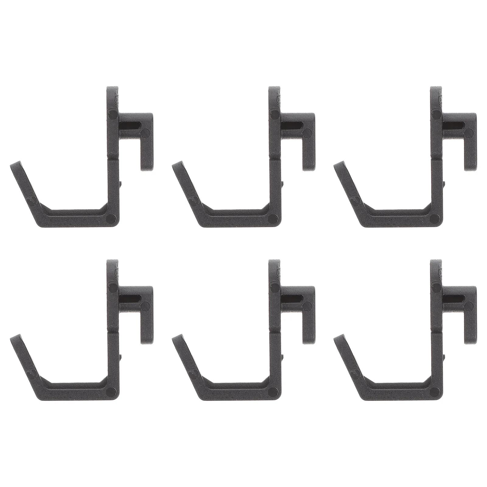 

20 Pcs Hook Store Shelving Bicycle Hooks Black Small Parts Shelf Plastic J Shape Peg Work Garage Shop