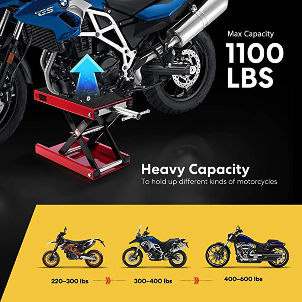 Регулируемый ножничный подъемник 500 кг фунтов