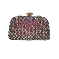new women sequins clutch bags fashion party chain shoulder bags bling banquet clutch wallets ladies purse drop shipping