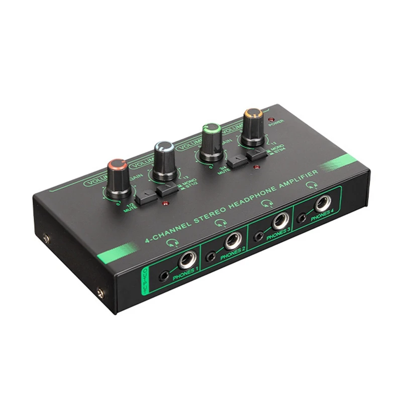 

Headphone Volume Amplifiers Multiple Volume Adjusters 4 Channels For Stage Performances Individual Composition