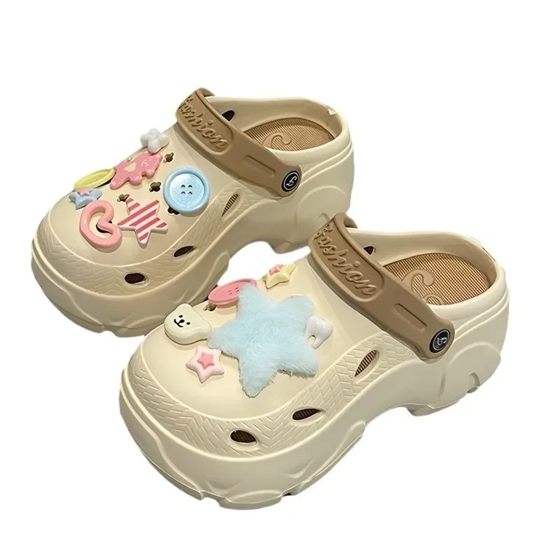 Женские сандалии на толстой подошве новинка 2024 летняя верхняя одежда пляжные