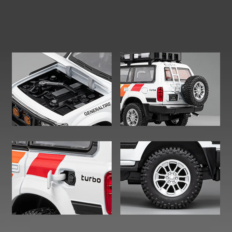 1:24 Land Cruiser LC80 SUV Внедорожник Литая под давлением модель автомобиля Игрушки из