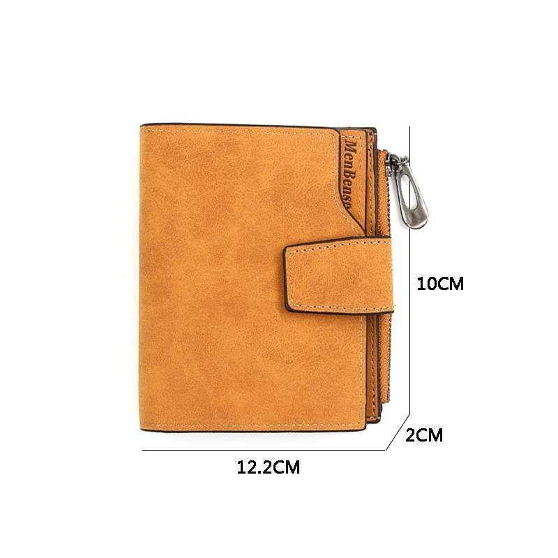 New Ladies Short Wallet Women's Zipper Wallet Multi-function Fashion Simple Fresh Large-capacity Leather Coin Purse Clutch