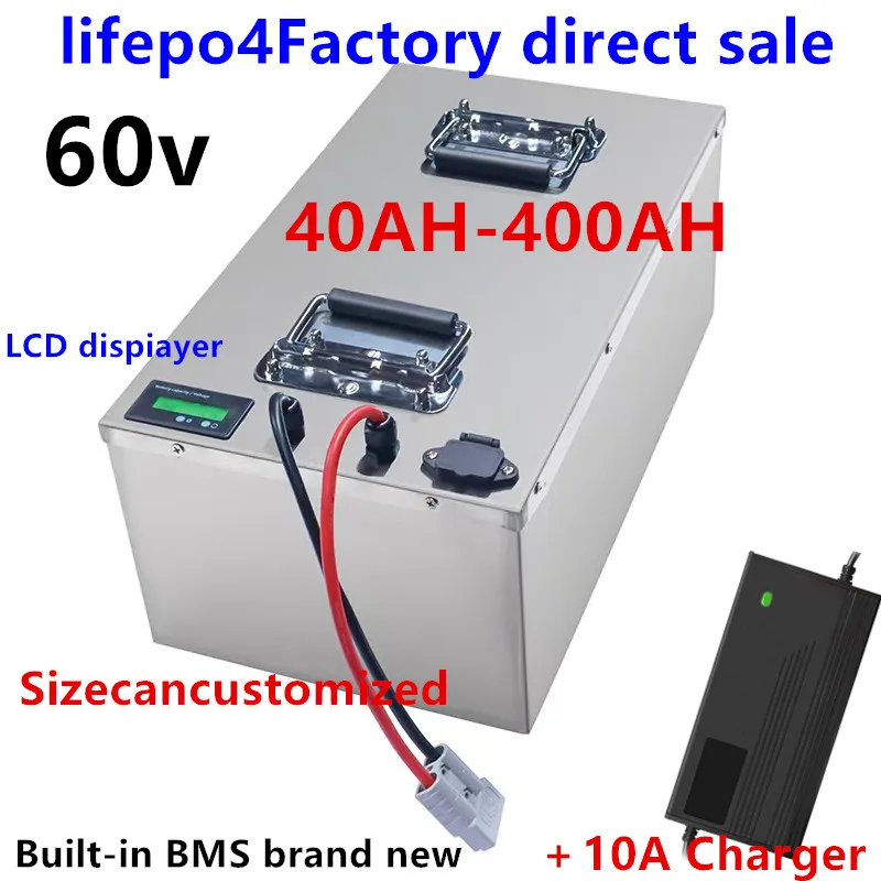 Аккумулятор для 3KW 6KW EV RV мотоцикла 20S 60V 40Ah 80Ah 100Ah 150Ah 200Ah 400Ah Lifepo4