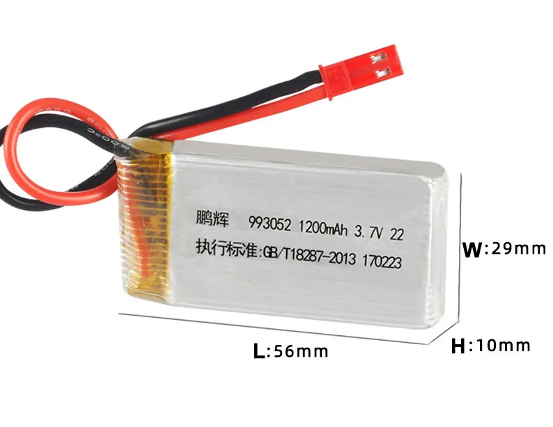 Запасная часть для аккумулятора радиоуправляемого вертолета 3,7 в 1200 мАч батарея JST штекер для MJX T64 T04 T05 F28 F29 T56 T57 Syma S006 аксессуары