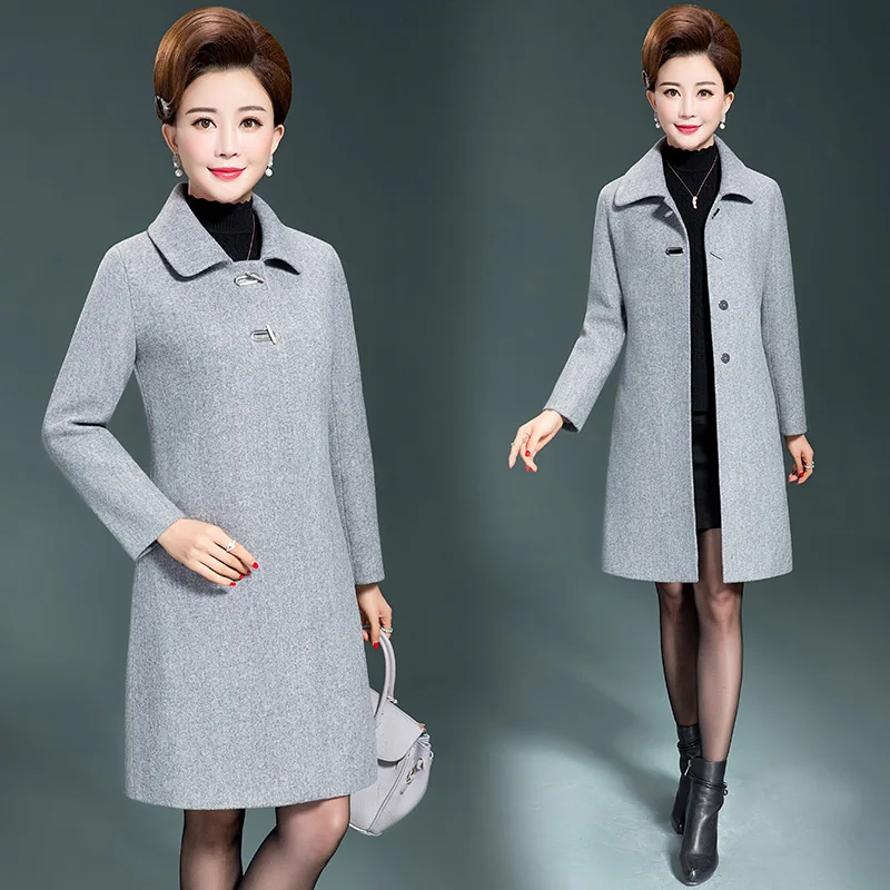 

Зимняя одежда, шерстяное пальто, облегающее Женское пальто, корейское осеннее Женское шерстяное пальто, модная куртка, элегантная смесь