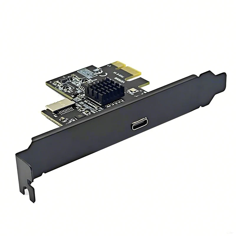 Плата расширения PCIE USB Type C PCI Express 3 0 X1 на 2 Gen2 Тип + E 10G ASM3142 чип PCI-E Dual HUB