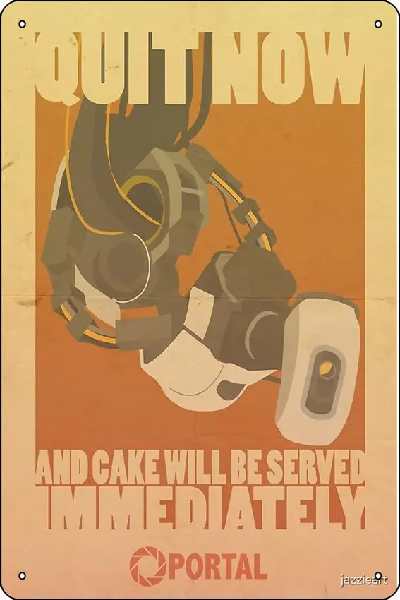 Портал пропагандистский постер-художественная печать Забавный металлический