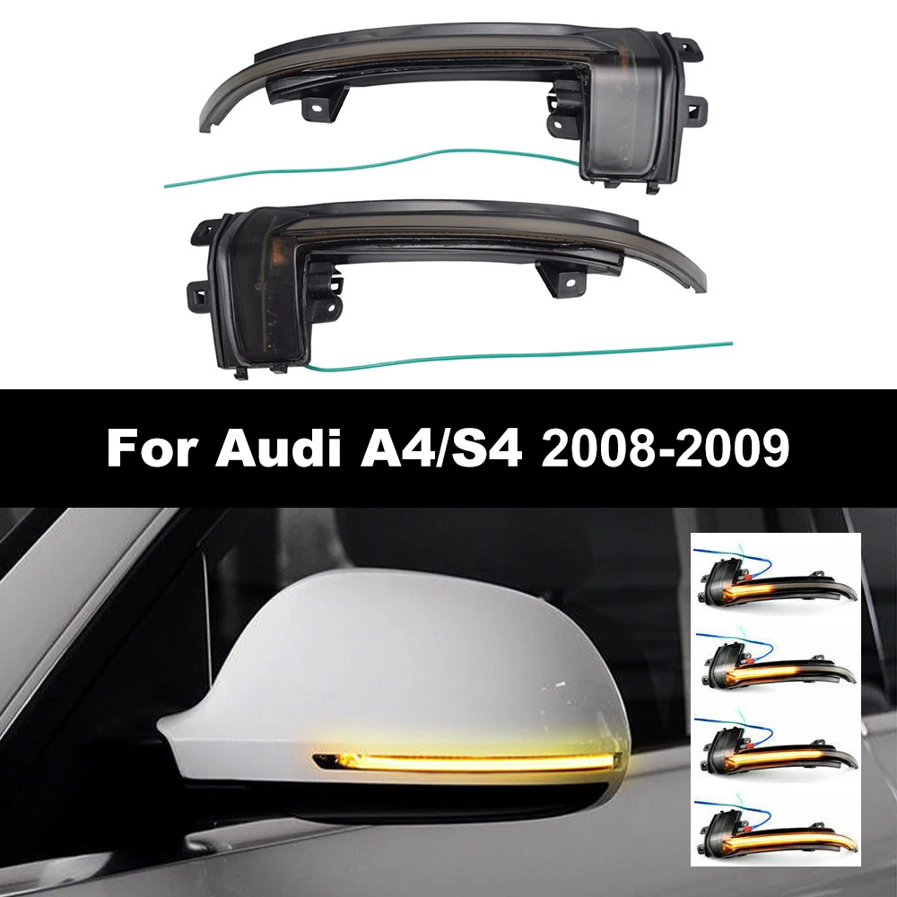 

Автомобисветильник Динамический светодиодный указатель поворота для Audi A3 S3 RS3 A4 S4 RS4 A5 S5 RS5 B8 2012 2013 2014 2015, световой индикатор зеркала, 2 шт.