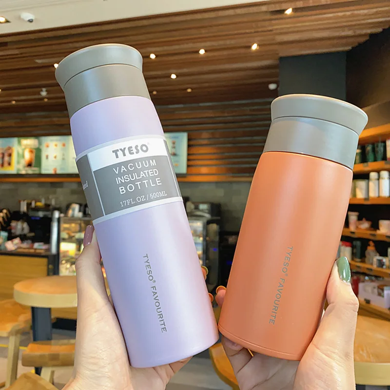 

1PCS Thermos Bottle 350ml/500ml Stainless Steel Water Bottle Travel Thermal Vacuum Flask Leakproof Insulated Cup Garrafa Termica