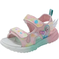 Disney Girls Sandals New Summer Children Princess Frozen Style Little Girl Western Fashion Flat Beach Shoes