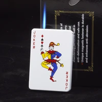 creative playing card lighters funny lighters cigarette lighters butane gas lighters metal windproof lighters mens gadgets