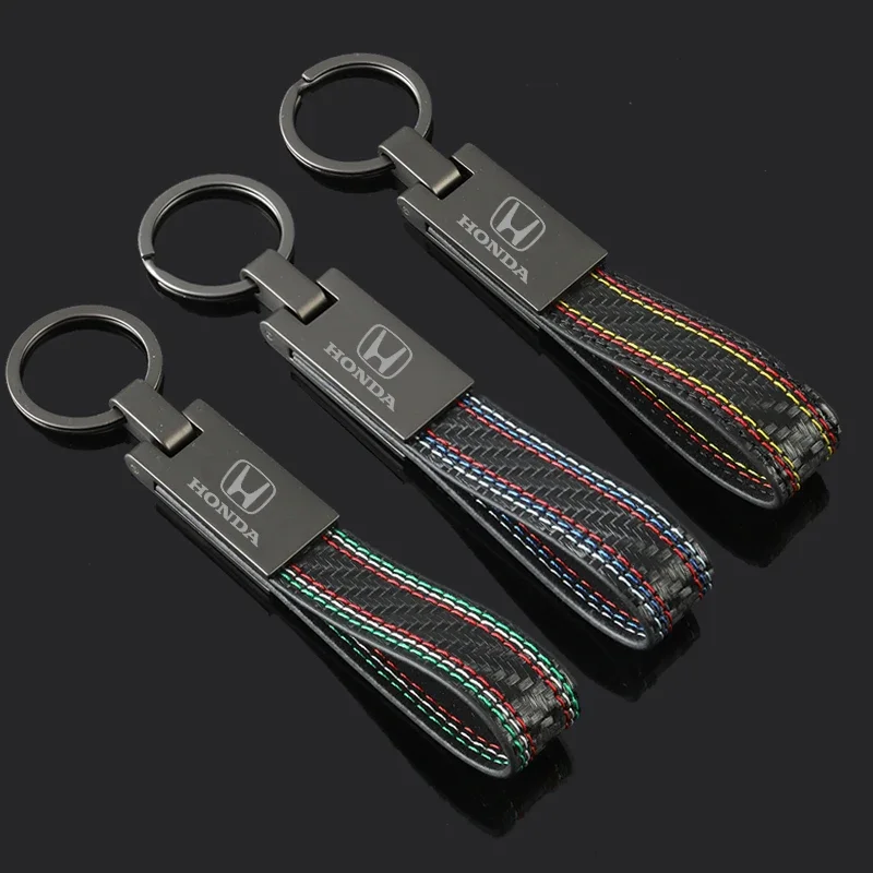 Кожаный Автомобильный Брелок-держатель Pandant для Honda Mugen Accord Vezel Nsx Jade Odyssey CRV
