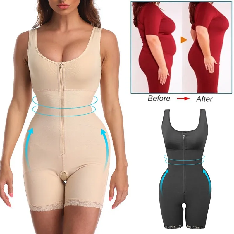 

Waist Trainer Women Full Body Shaper Tummy Control Shapewear Thigh Slimming Bodysuit Butt Lifter Underwear Corset Size S-6XL