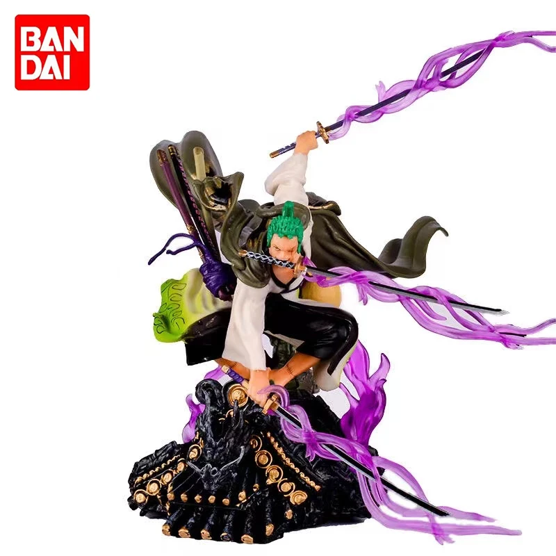 

One Piece 20CM Roronoa Zoro Figurine Bandai Anime Action Figure PVC Decoration Collection Model Toys Manga Cartoon Dolls Gift