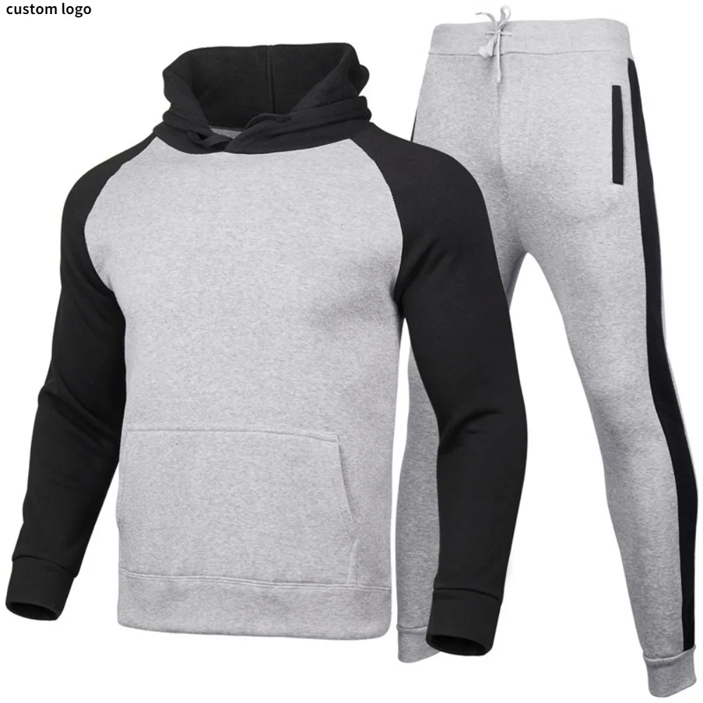 New Spring And Autumn Trend Hoodie + Fashion Pants Jogging Sports And Leisure Men's And Women's Hooded Sweater Suit S-3XL