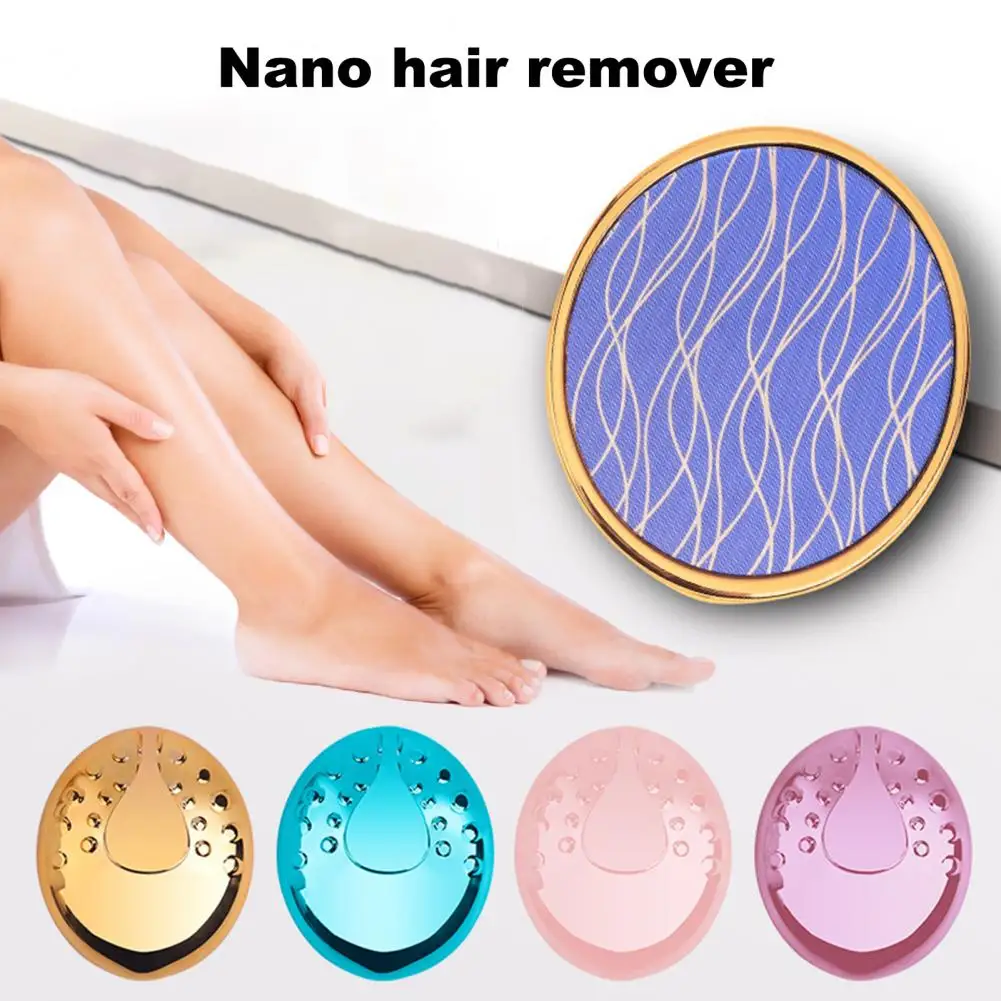 

Thigh Hair Grinder Remover Washable Manual Safety Epilator Portable Practical Glass Physical Hair Remover for Household
