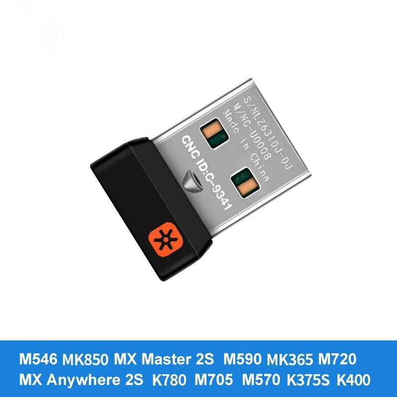 Wireless Dongle Receiver Unifying USB Adapter for Logitech Mouse Keyboard Connect 6 Device for MX M905 M950 M505 M510 M525