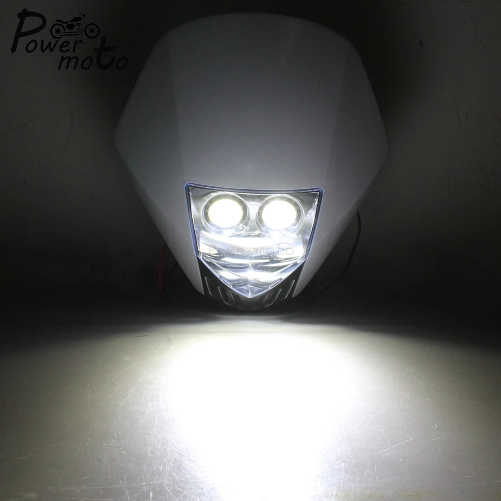 Универсальная мотоциклетная фара Supermoto светодиодная для велосипеда по