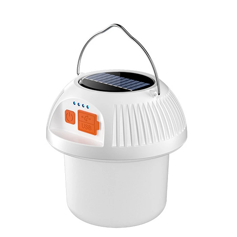 

Solar LED Camping Light USB Rechargeable Bulb Outdoor Tent Lamp Portable Lanterns Emergency Lights