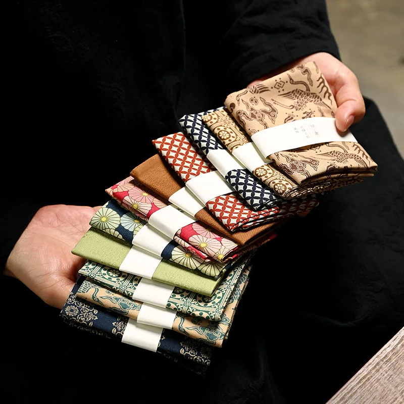 

Абсорбирующее чайное полотенце из хлопка и льна дзен, чайные полотенца, маленький чайный коврик, сухое полотенце, чайный стол, скатерти