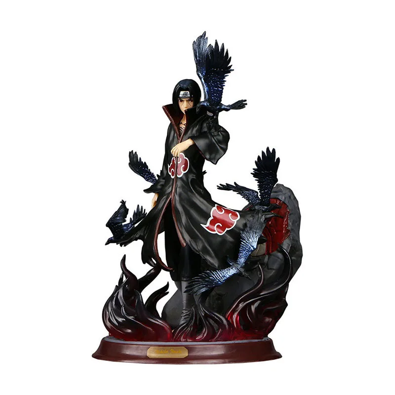 

Anime Naruto GK Figure Uchiha Itachi Crow Model 29CM Statue Collectible