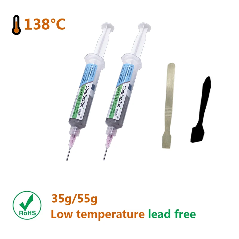 Бессвинцовая низкотемпературная паяльная паста типа иглы Sn42Bi58 температура плавления 138 ℃ патч smd ремонт сварочная Оловянная паяльная паста Бессвинцовая низкотемпературная паяльная паста типа иглы Sn42Bi58 температура плавления 138 ℃ патч smd ремонт сварочная Оловянная паяльная паста
