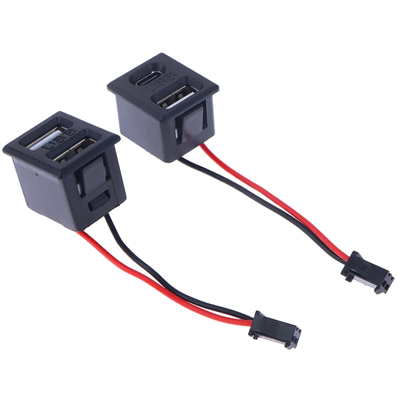 

1 шт., двухслойная USB-розетка с разъемом типа c