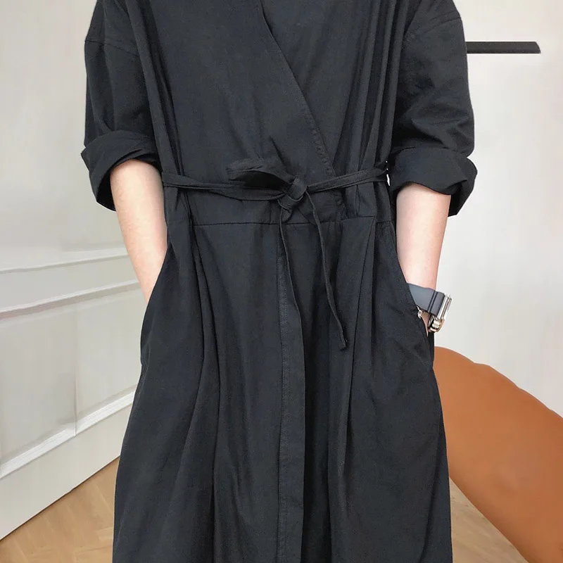 Fastfashiongo Casual Wide Leg Jumpsuits Ladies Playsuits Elegant Loose Office Original Elasticity Women V Neck Romper 2023 New