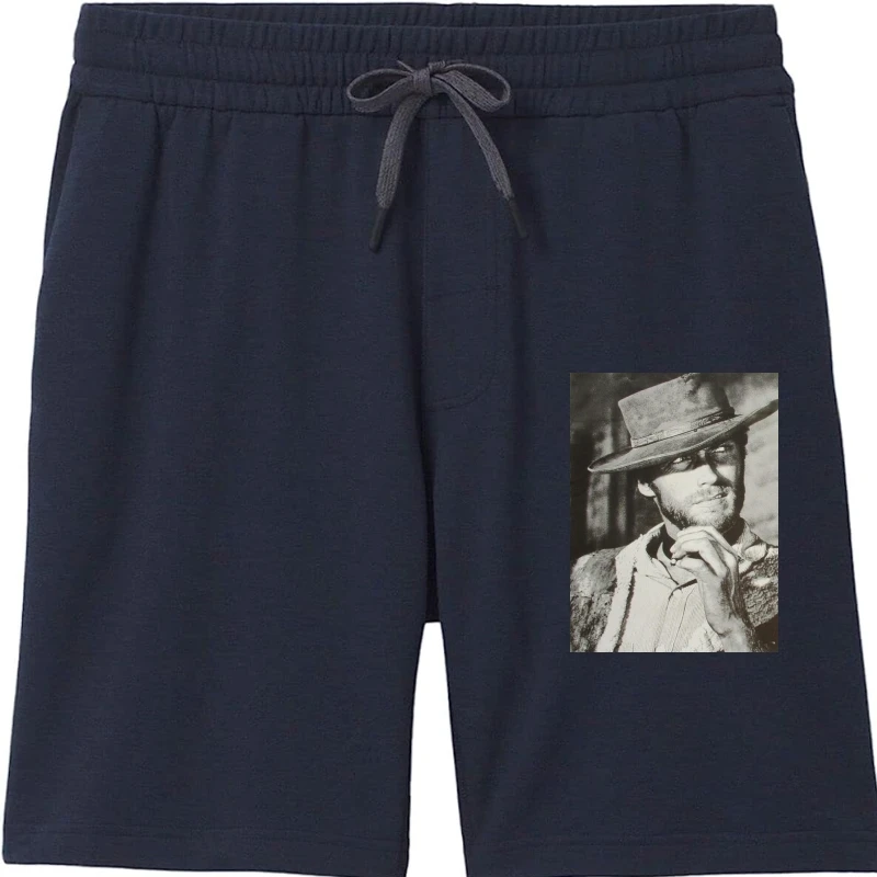 

shorts for men Unisex Legend Clint Eastwood Western Movie Cotton Shorts printing Casual