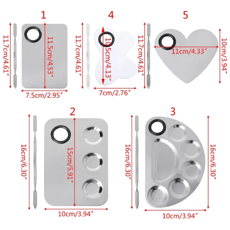 Лоток для палитры красок из нержавеющей стали набор шпателей смешивания