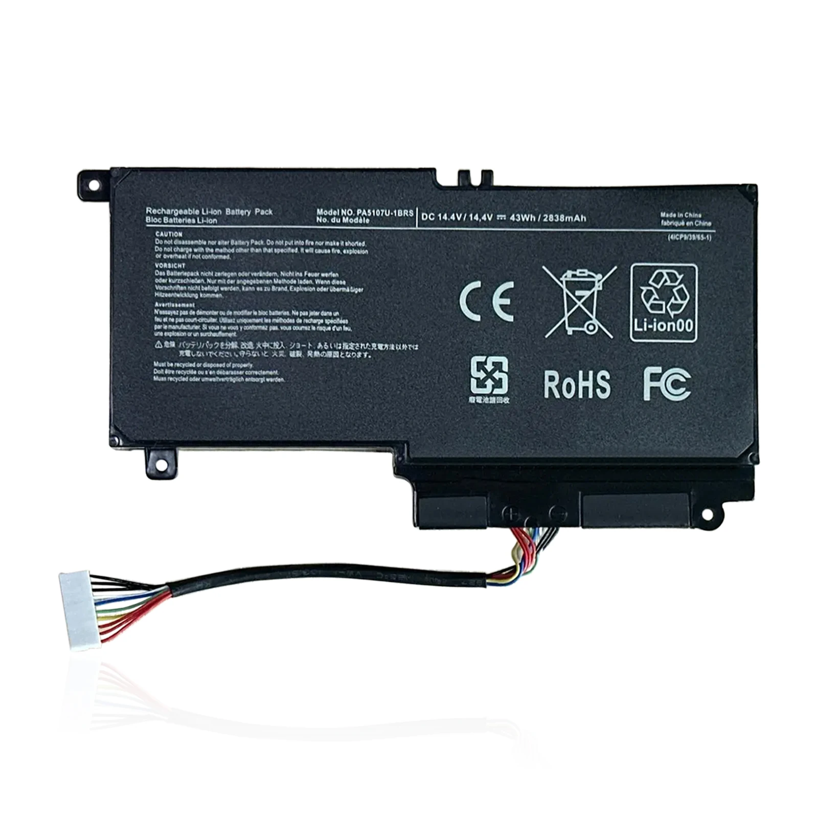 YOOFAN Аккумулятор PA5107U-1BRS PA5107U для Toshiba Satellite L45 L45D L50 P55 P55-A5312 L55 L55T P50-A S55-A5275