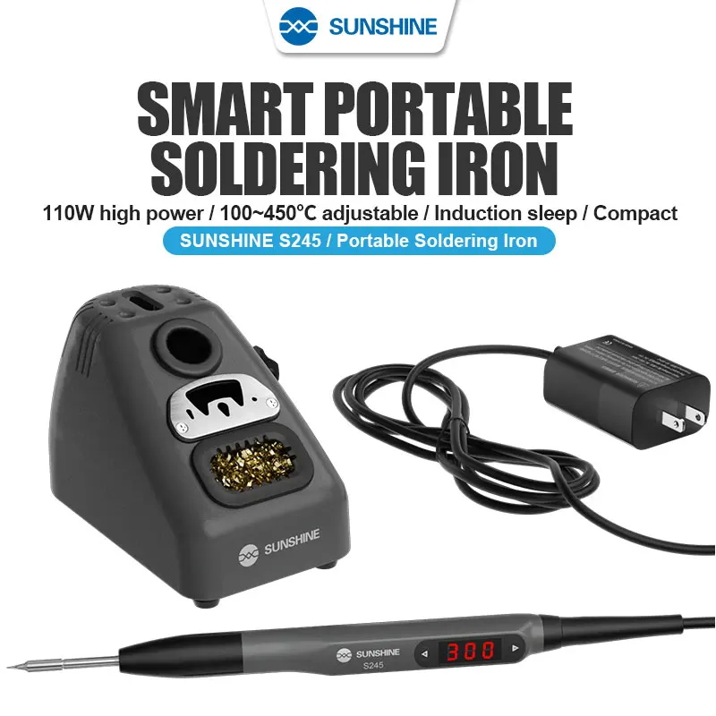 SUNSHINE S245 Smart Portable Soldering Iron For Mobile Phone Repair Welding Tools Universal C245 Series Soldering Iron Tips