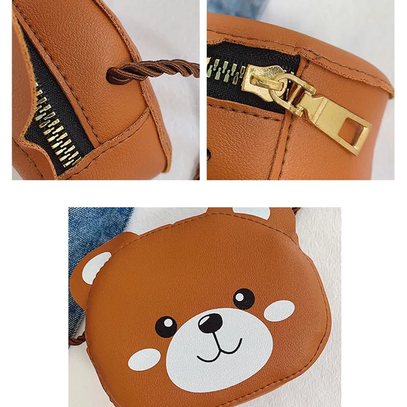 Kids Backpack Girls Cute Cartoon Mini Bags Waist Money Bag PU Leather Crossbody Children's Messenger Belt Bag