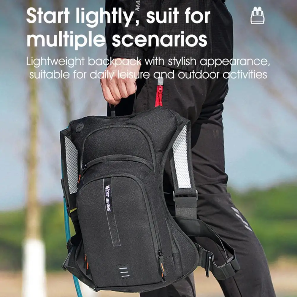 

10L Unisex Bicycle Backpack Ergonomic Design Smooth Zipper Accessories Practical Outdoor Backpack Climbing Bike Accessories