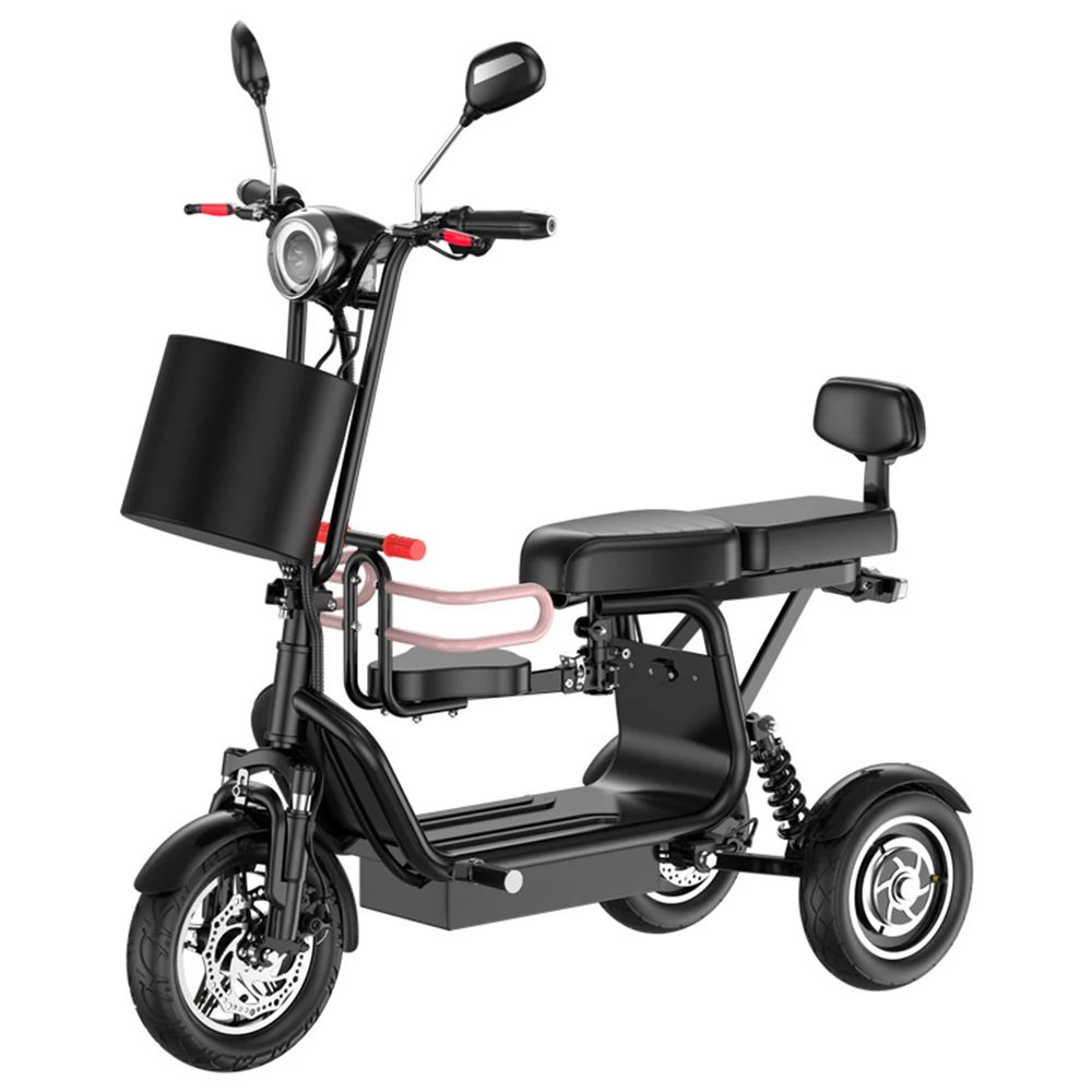 

36 48V Electric Tricycle 450W Mobility Scooter Dual Shock Absorption Long Range Disc Brake Anti Theft High Load-Bearing Capacity