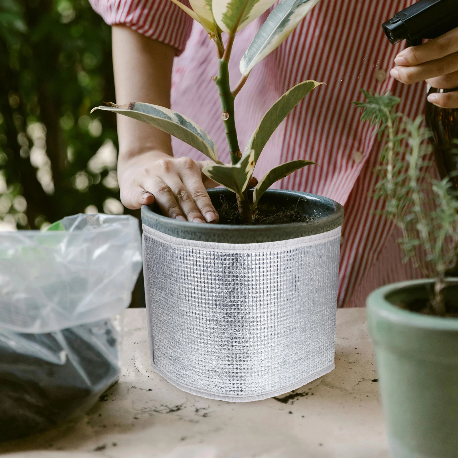 5 шт. горшки для растений изоляционная пленка цветов уличные чехлы защита от