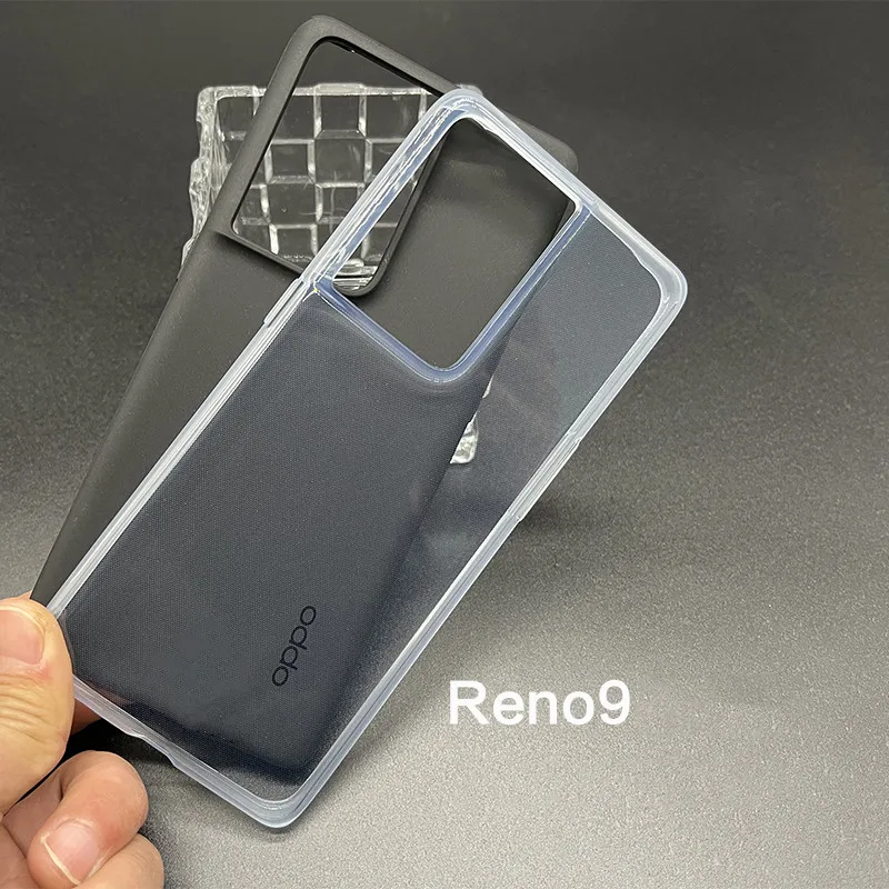 

Original Phone Case For OPPO Reno 9/9 Pro/9 Pro+ Ultra Slim Soft TPU Back Case Shockproof Matte Rubber Transparent Skin Cover