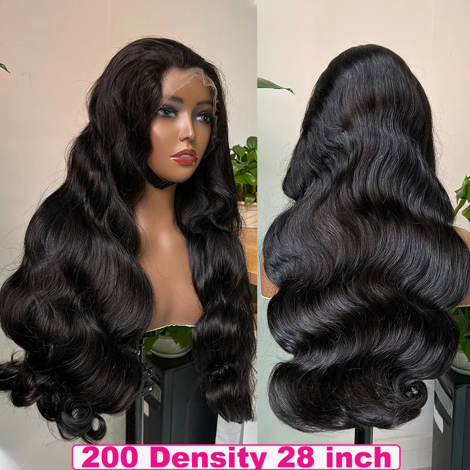 Yiwigs 200 Плотность Супер Двойная Вытянутая Объемная Волна Hd Парики Из Человеческих
