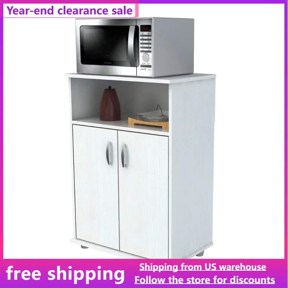 

Living Room Cabinets Washed Oak Storage Locker Modern 3-Shelf Microwave Cabinet Furniture Free Shipping Drawer Home